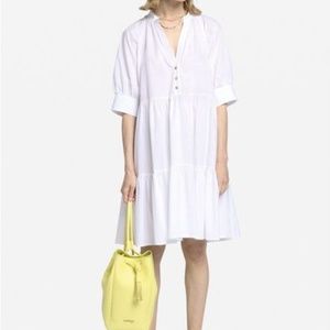 Ottod'Ame White Poplin Mini Dress